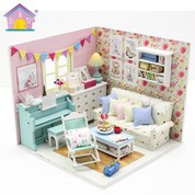 „Pasidaryk pats“ medinis žaisliukas „Mažas namas“