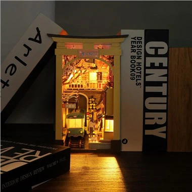 Lengvai surenkamas japoniško stiliaus Sakura Holiday Diy Book Kampas